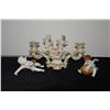 Image 1 : PORCELAIN CHERUB FIGURINES & CANDELABRA (3 PCS)