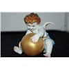 Image 7 : PORCELAIN CHERUB FIGURINES & CANDELABRA (3 PCS)