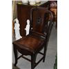 Image 1 : CHINESE BLACKWOOD SIDE CHAIRS, LONG LIFE PATTERN (3 PCS)