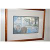 Image 1 : KOA FRAMED PRINT, "ROMANCE OF THE MOANA"; PEGGY CHUN (21 1/2" X 18")