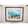 Image 1 : FRAMED PRINT, "SPIRIT OF THE PADDLES"; PEGGY CHUN (21 1/2" X 17 3/4")