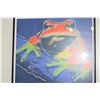 Image 2 : FRAMED PRINTS, "PIG & FROG"; PEGGY CHUN & FRAMED FROG PRINT; UNSIGNED (3 PCS)