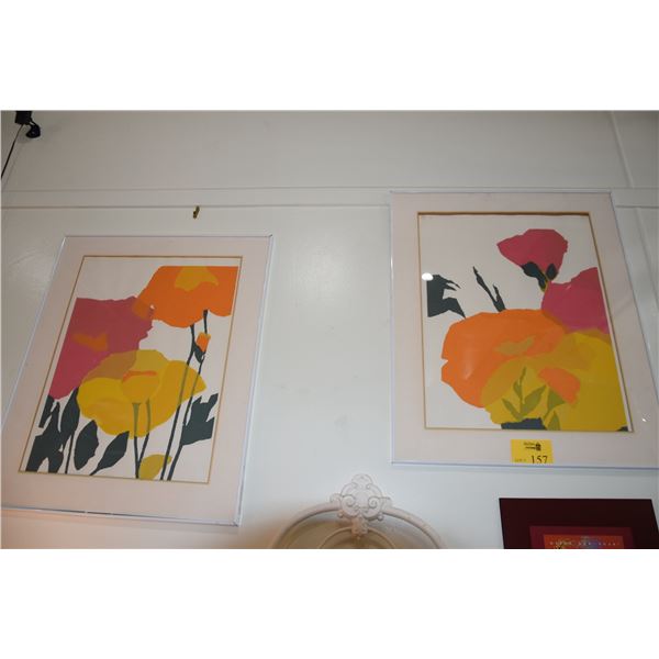 FRAMED SERIGRAPHS (28" X 34 1/2") (2 PCS)