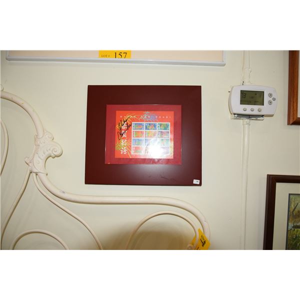 FRAMED NEW YEARS STAMPS