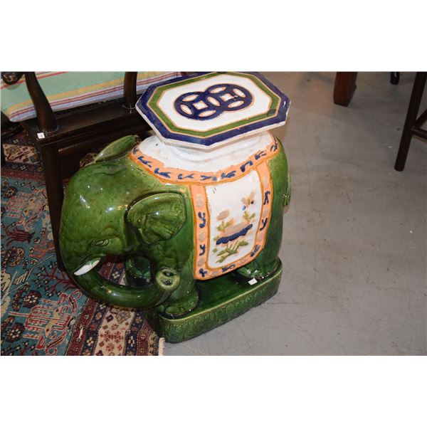 ELEPHANT GARDEN STOOLS (PAIR)