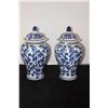 Image 2 : BLUE & WHITE GINGER JAR & TEA CADDY'S (2 PAIR)