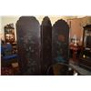 Image 4 : 4 PANEL BLACK LACQUER PAINTED SCREEN (68" H, 14" PANELS)