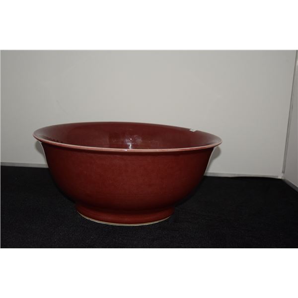 OXBLOOD BOWL (17' D)