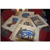 Image 1 : EGYPTIAN PAINTINGS ON PAPYRUS (7 PCS)