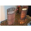 Image 1 : COCONUT WOVEN STEM TABLE LAMPS (20 1/4" H) (PAIR)