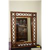 Image 1 : BAMBOO FRAMED WALL MIRROR (36" X 27")