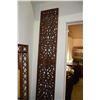 Image 1 : CARVED WOOD WALL PANELS (72" X 14") (PAIR)