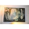 Image 1 : FRAMED OIL ON BOARD, "ABSTRACT"; SIGNED JOHN YOUNG (44 1/2" X 30 1/2")