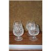 Image 1 : WATERFORD CRYSTAL BRANDY SNIFTERS, LISMORE PATTERN (4 PCS)