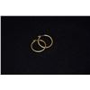 Image 1 : 14K HOOP EARRINGS (3.1 GRAMS)