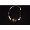 Image 1 : 14K BLACK ONYX & AGATE BEAD NECKLACE