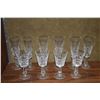 Image 1 : WATERFORD TOASTING FLUTES (6) & WATERFORD SHERRY GLASSES (4), KYLEMORE PATTERN (10 PCS)