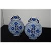 Image 1 : BLUE & WHITE MOON FLASKS (2 PCS)