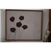 Image 1 : FRAMED ACRYLIC ON CANVAS, "5 POPPIES"; SIGNED SHILDER