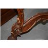 Image 5 : ANTIQUE BAROQUE MARBLE TOP ENTRY TABLE (42" X 21" X 27 1/2")