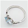 Image 4 : Sterling Silver Blue Topaz Ring