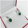 Image 4 : Yellow Gold Genuine Peridot Earrings