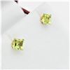 Image 6 : Yellow Gold Genuine Peridot Earrings