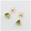 Image 7 : Yellow Gold Genuine Peridot Earrings