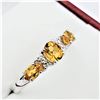 Image 3 : Sterling Silver Genuine Citrine Ring