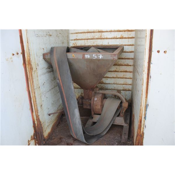 Antique Grain Crusher; Endless Belt