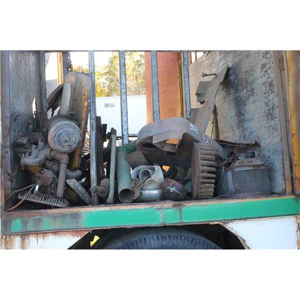 Trailer W/ Compartments  W/ Various Metal Items; Various Parts   (North Side Trailer Compartments)