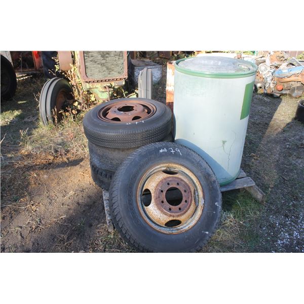 Misc LT Tires & Rims; Poly Barrell