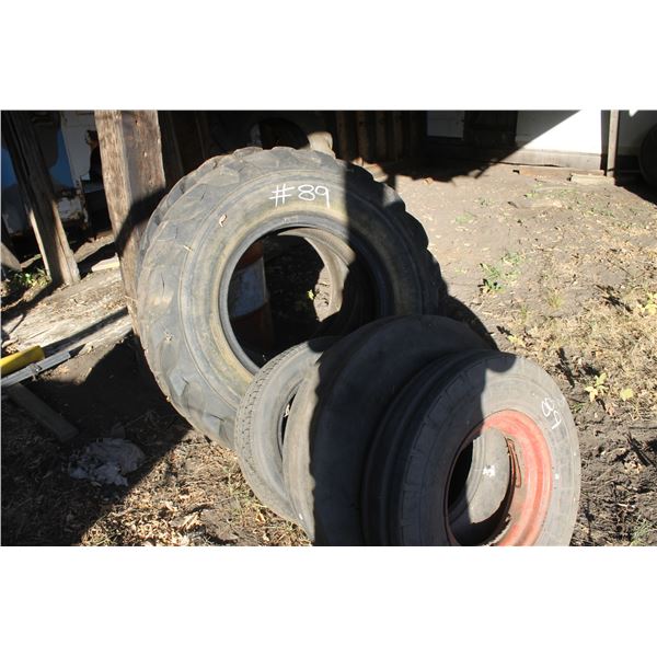 2x Industrial Tires; 3x Tractor Tires