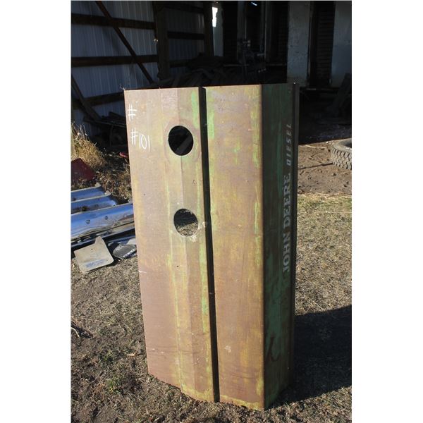 Antique JD Diesel Tractor Hood