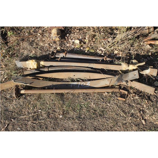 Various springs; axles; drive shafts