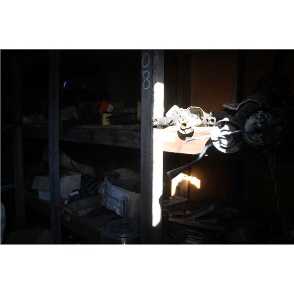 Grainary c/w contents of auto & trailer parts