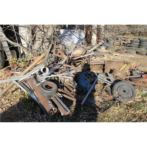 Various PVC; Metal Pipe; Homemade Hitch; 2x 4cyl Heads and quantity off scrap iron