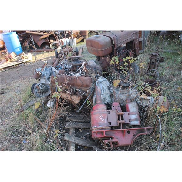 Ford V8 Engine & Transmission P/O and misc steel