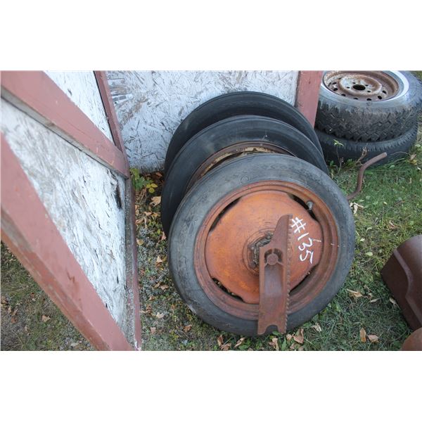 Antique Implement Tractor Tire & Rims; LT Truck Tire & Rims