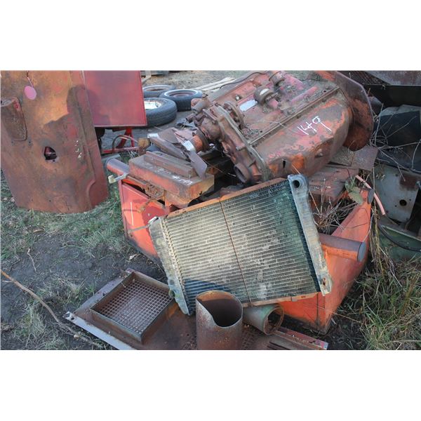 Gas Engine; Tractor Hood; Various Engine Parts