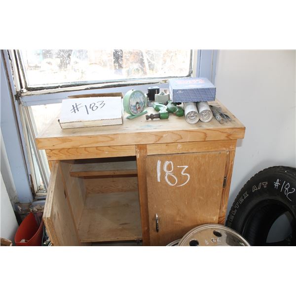 Wood Cupboard; #60 Roller Chain(new); Rivot Tool; Grease