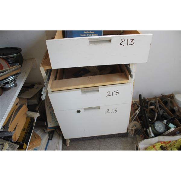 Cleaning Supplies; Paint Supplies; Chilton Truck & Car Manuals; Wood 3 Drawer Filing Cabinet