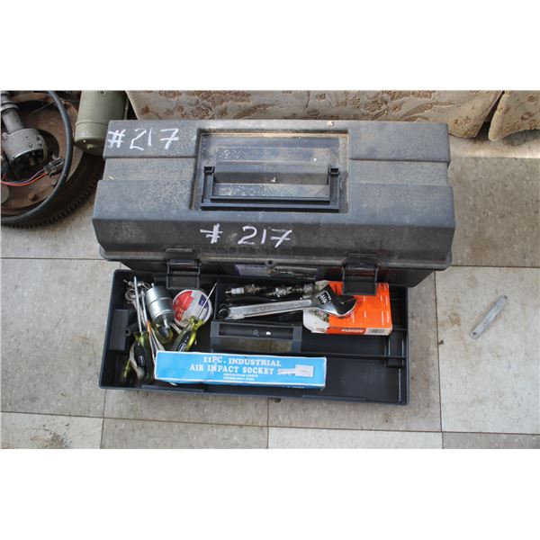 Tool Box W/ Combination Wrenches; Sockets; Pliers; Crescent Wrenches; Screwdrivers; Misc Hand Tools