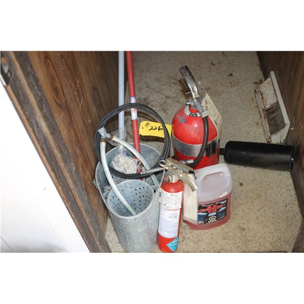 Mop; Pail; Fire Extinguishers