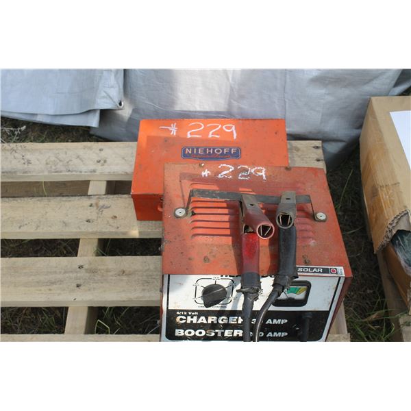 Solar 6/12V Charger; Niehoff Regulator Tester