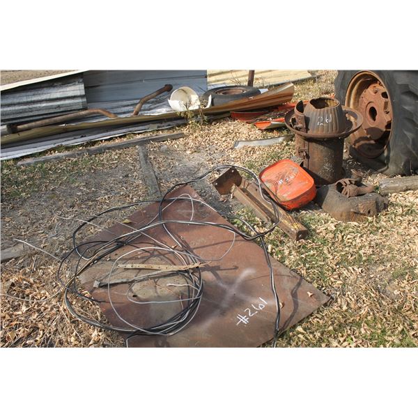 Misc Tin, Antique Ice Auger; Antique Heater