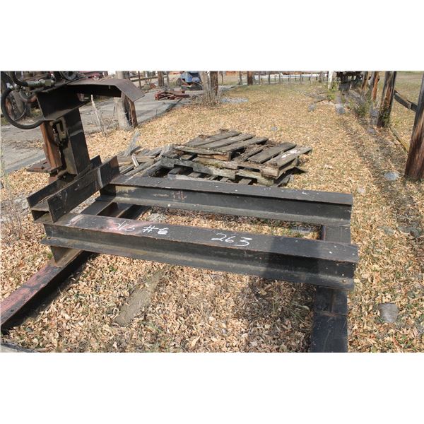 Homemade Wood Splitter on I-Beam Frame