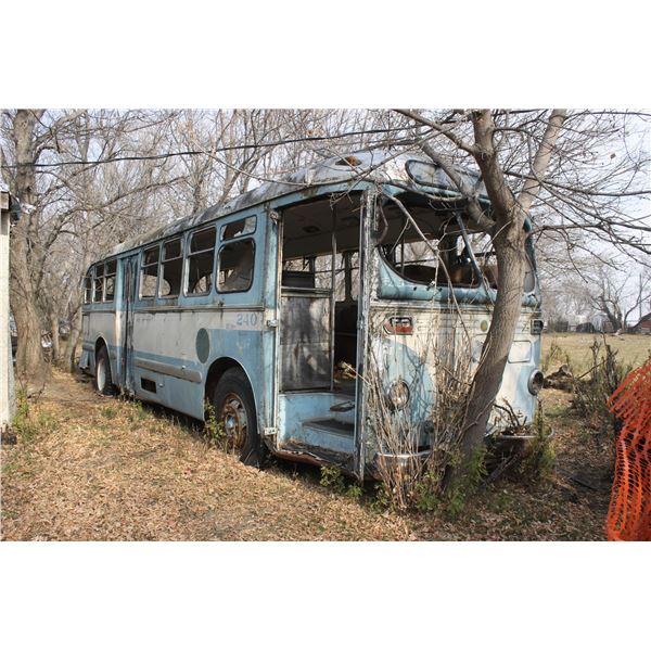 City Bus (P/O); W/ Contents(Rims; Gas Tanks; etc) buyer responsible for laod out