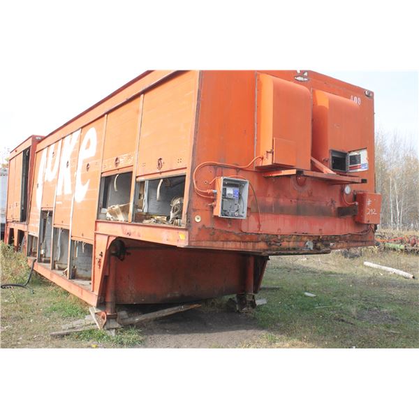 Orange Tandem Trailer W/ Side Storage Compartment  Sells W/ Contents