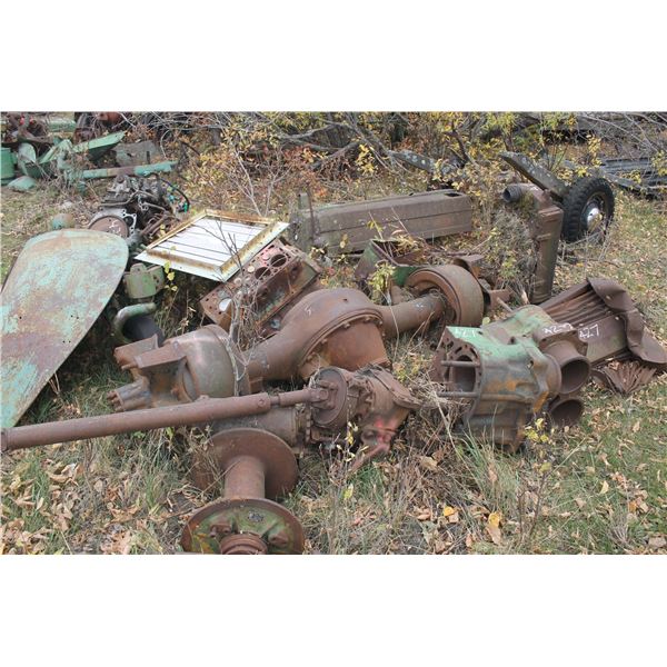 JD 2cyl Block; Rad; V8 Block; JD Hood; Truck Diff; Fenders; Rhino Winch; 4cyl Eng and misc parts